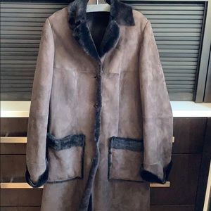 Brown shearling cost